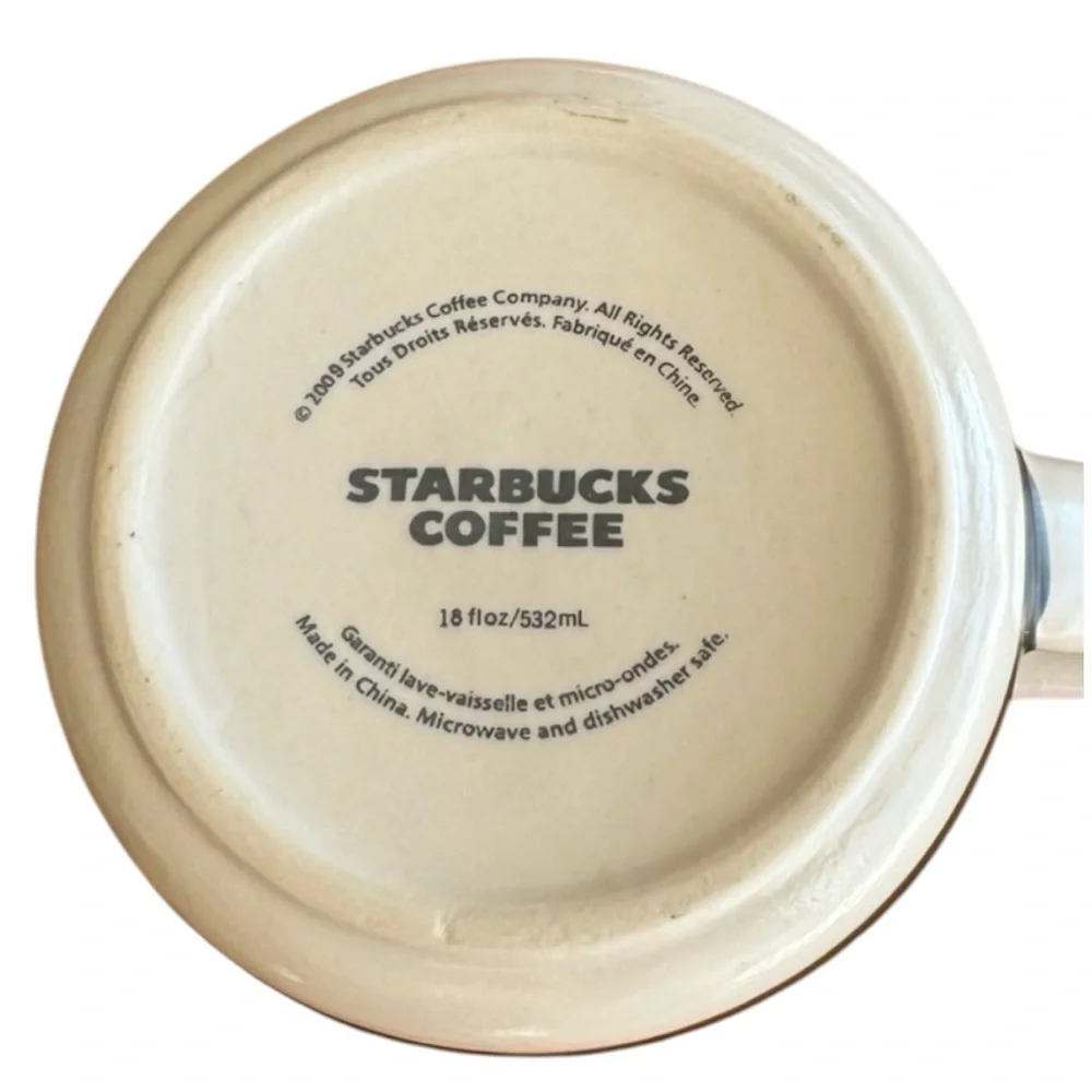 Starbucks 2009 Celebration “Chalkboard” Ceramic Mug 18oz - Picture 4 of 5